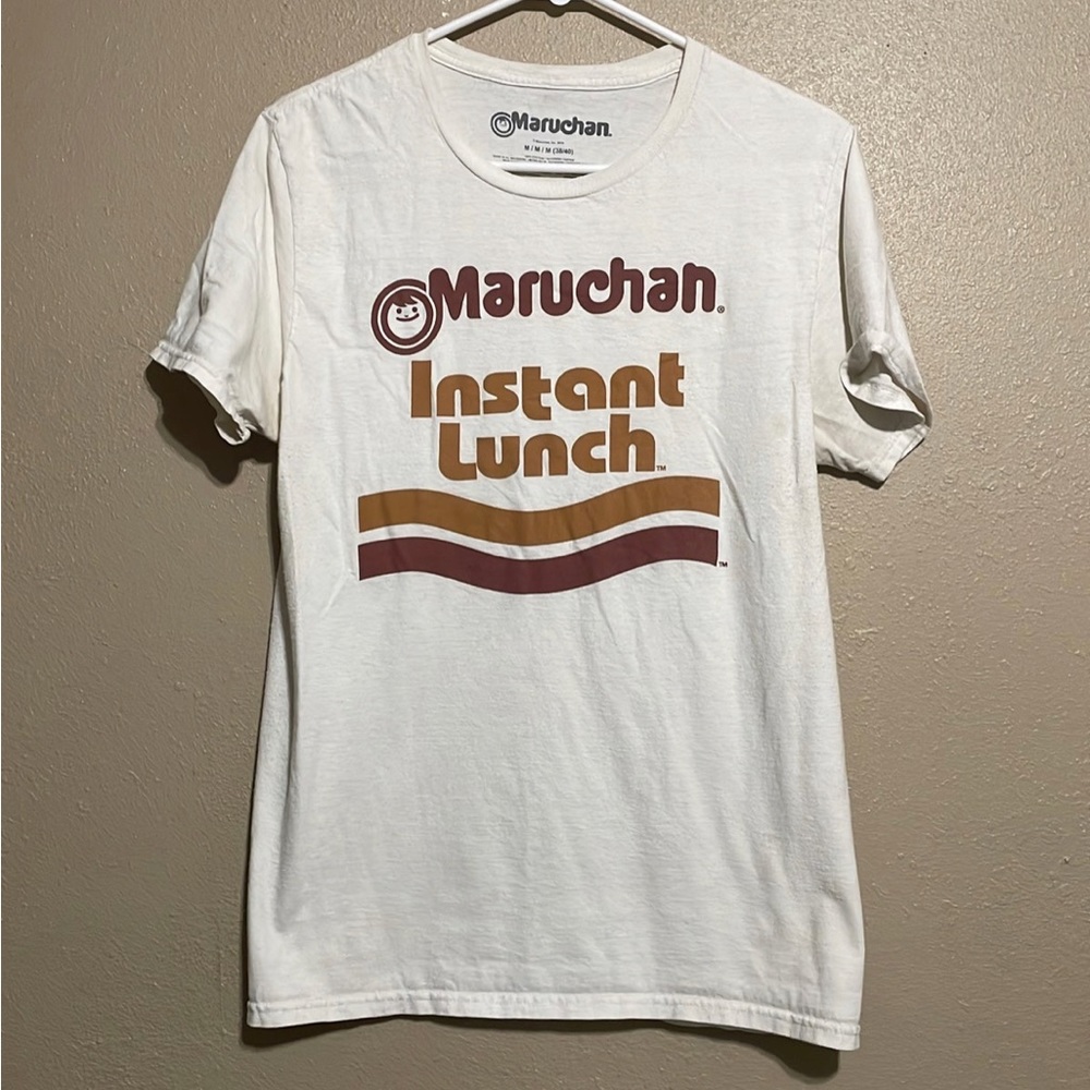 Maruchan Instant Lunch Graphic Cream White Short Sleeve T-Shirt Adult M